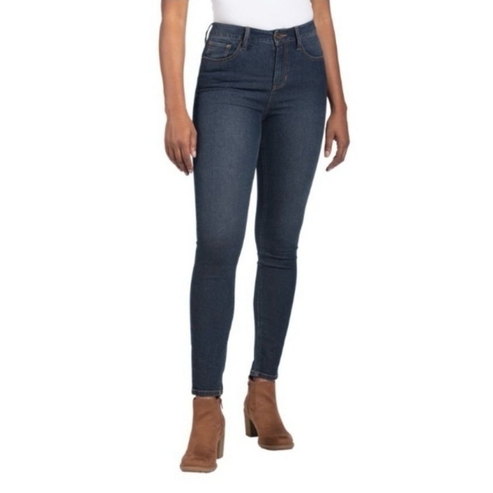 Natural Reflections High Rise Slim Leg Dark Wash Denim Jeans